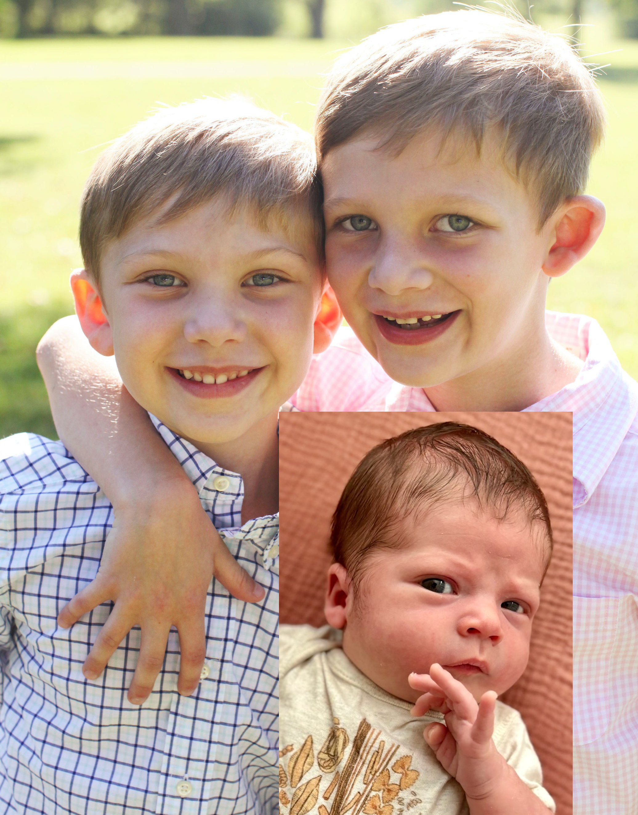 All three grandsons grouped